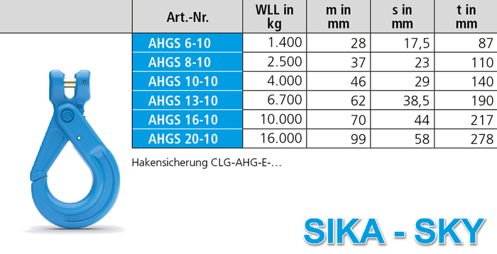SIKA-SKY Automatikhaken AHGS