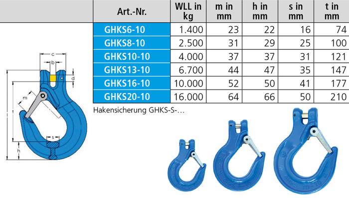 SIKA-SKY Gabelkopfhaken GHKS