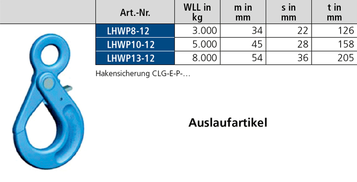 Sicherheitslasthaken CLS