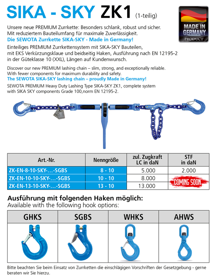 Zurrketten SIKA-SKY ZK1