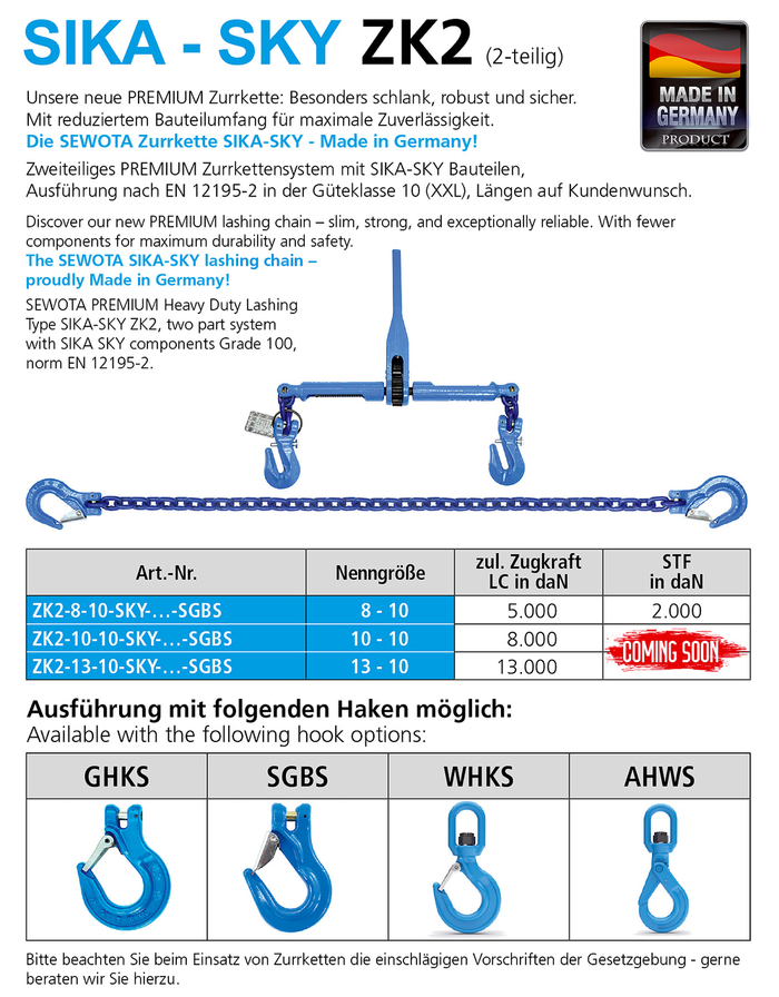 Zurrketten SIKA-SKY ZK2